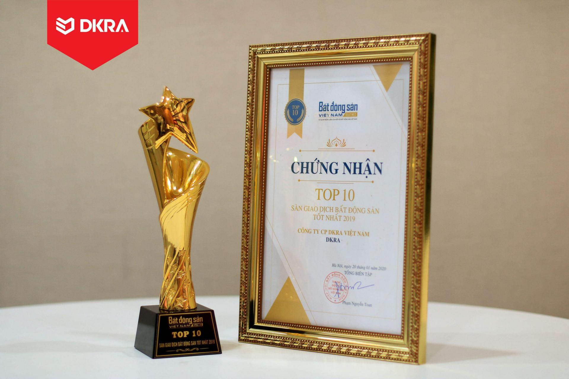 DKRA Vietnam giữ vững danh hiệu  “Nhà Phân Phối Bất động sản tiêu biểu” 3 năm liên tiếp (2017 - 2020)